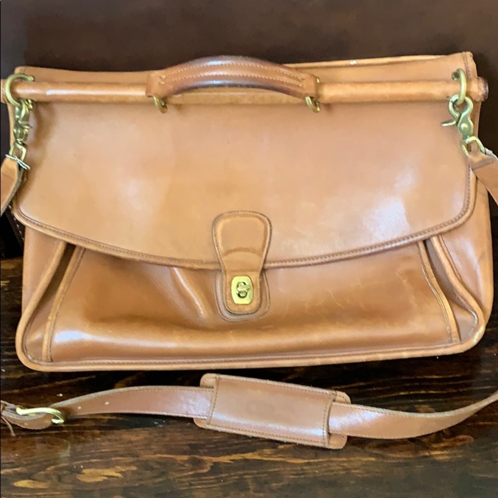 Vintage Coach Beekman leather briefcase